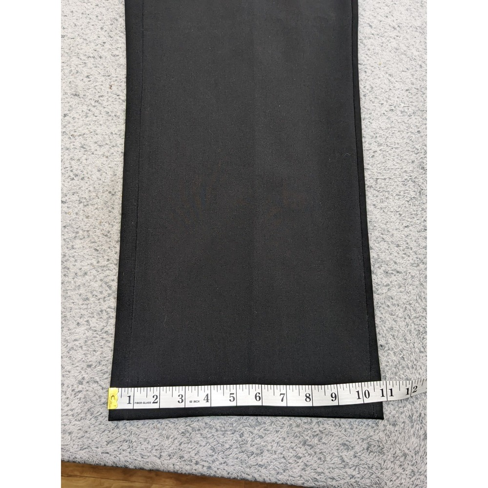 Ann Taylor Factory Size 8 32x27 Black Career Dress Pants Flare Wide Stretch EUC - Picture 9 of 11
